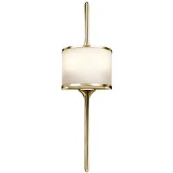 Elstead Lighting, Deckenleuchte, Mona LED Wandleuchte G9 2-fach 56cm Poliertes Messing IP44 (640 lm, G9)