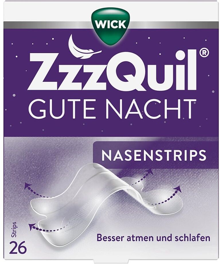 Wick Zzzquil Gute Nacht Nasenstrips