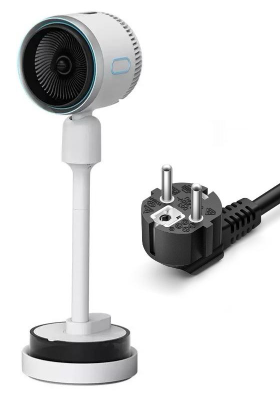 ZELURXX Leiser Luftkühler mit Luftbefeuchter | Kippschutz ab 45° | Ausströmung 5-10°C kühler als Ventilator | Ganzjahres mobiler Klimaventilator für Zuhause