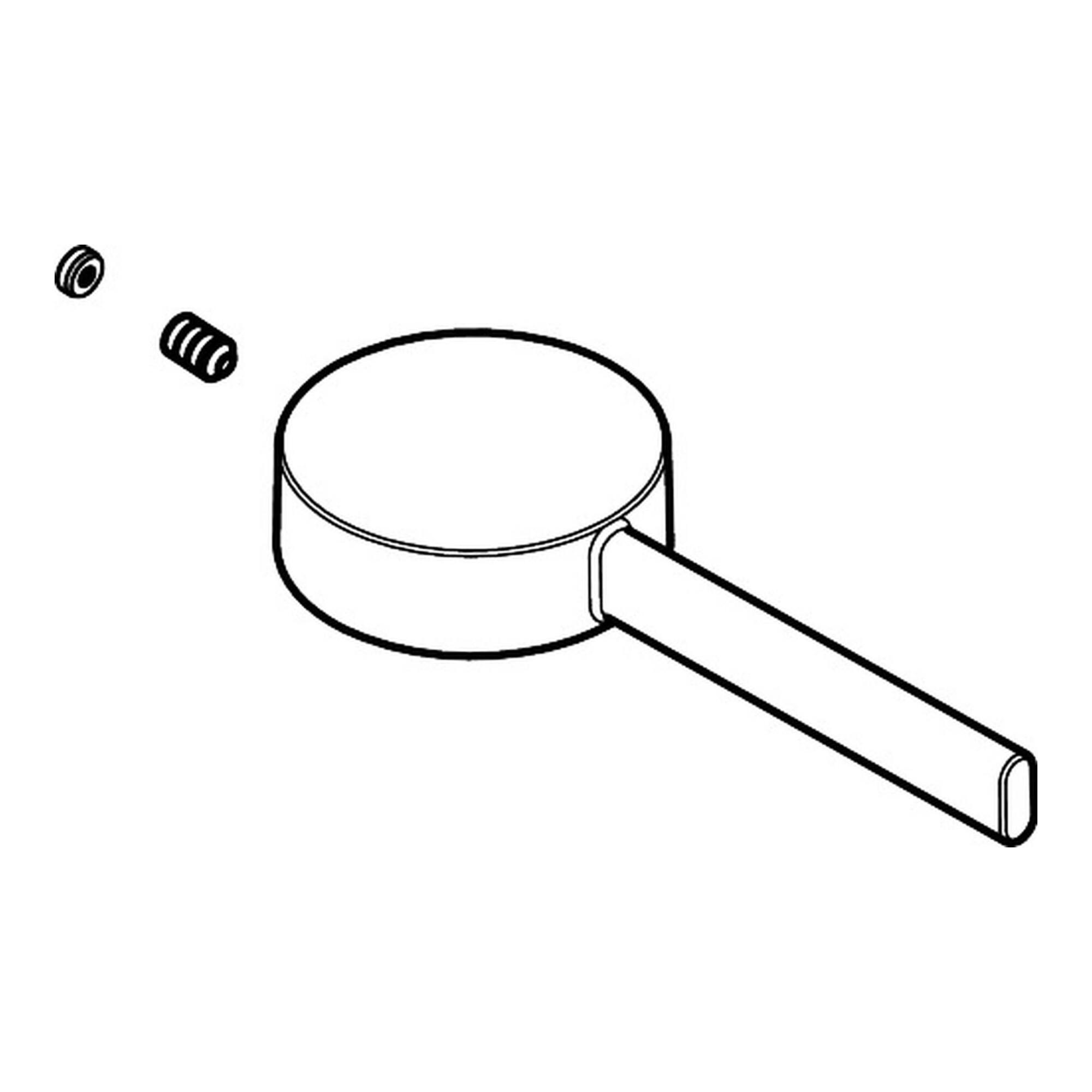 hansgrohe Griff inkl.Gewindeschr.+Stopfen HG Zesis mattschwarz (87868670)