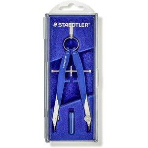 Staedtler Zirkel 556 00 Mars Comfort, 2-teilig, Geometriezirkel, blau