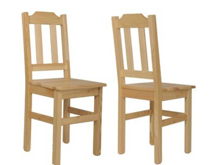 2er Set Esszimmerstuhl Kiefer Stühle Massiv Küchenstühle (Unbehandelt)