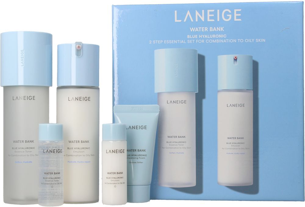 Laneige Boîte À Eau Ha Bleu Essentiel Peaux Grasses 5 pièces