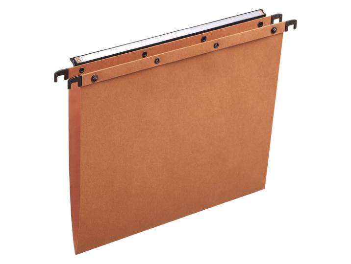 Elba Dossier suspendus pour tiroir Ultimate A4 Kraft - 100 feuilles - Fond V - Orange - Lot de 25