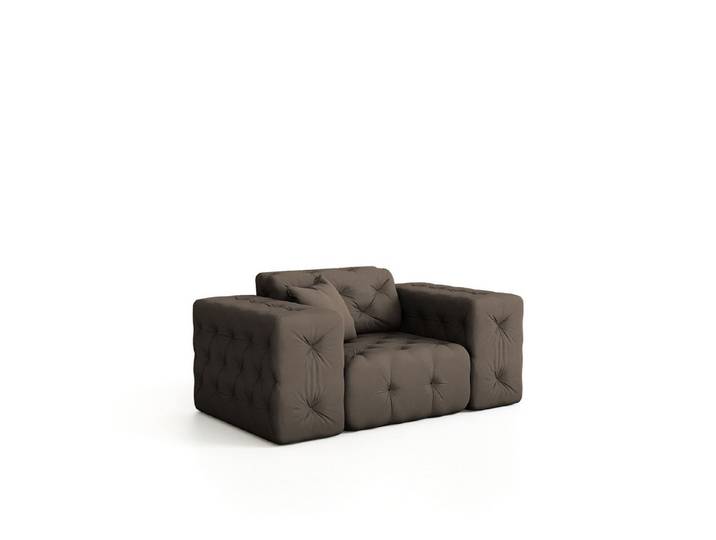 Fun Möbel Sessel Sessel CHANTAL in Stoff Opera Velvet (Designersessel Chantal incl. 1 Zierkissen)