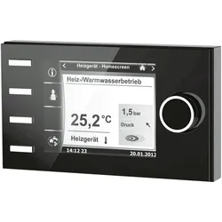 Bedienmodul BM-2 ohne Außenfühler schwarz, für Regelungssystem WRS
