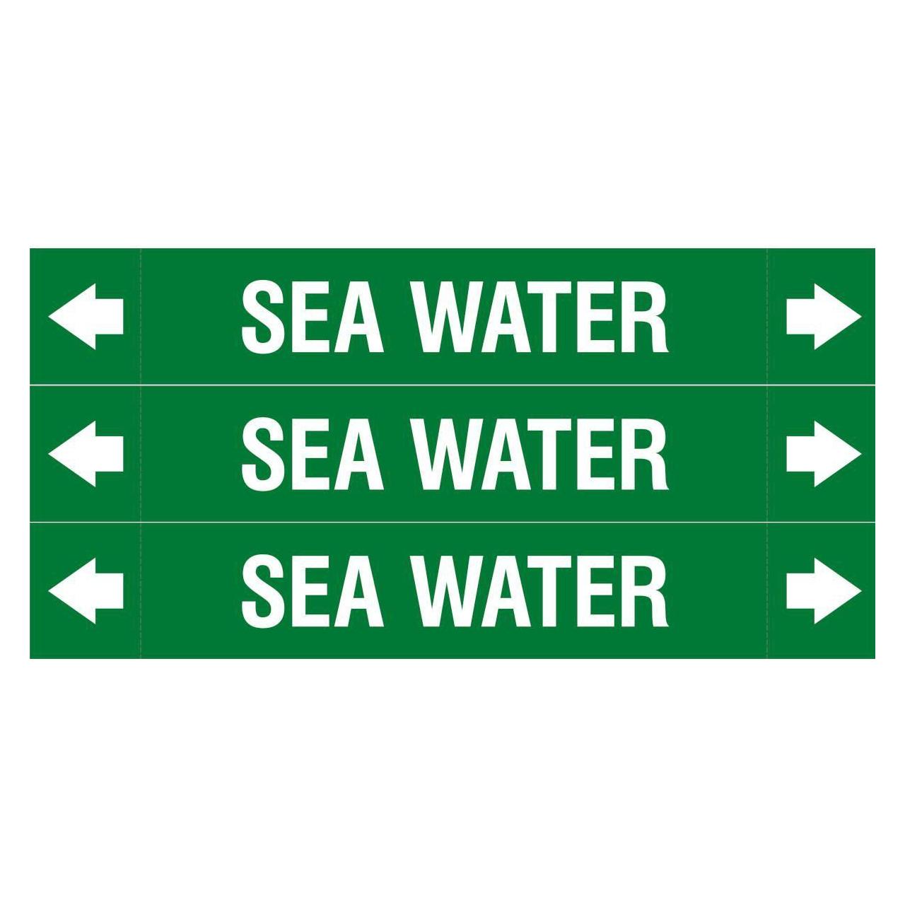 Brady ASME - Rohrmarkierer - Sea Water (ASMEPM-37X230MM-SEA WATER)
