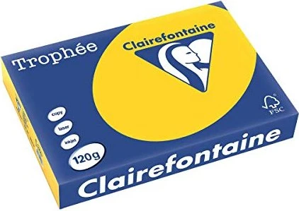 Clairefontaine Kopierpapier Trophée gold gelb DIN A4 120 g/qm 250 Blatt