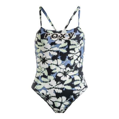 Badeanzug ROXY "Roxy Active Basic", Damen, Gr. L, blau, Obermaterial: 75% Nylon, 25% Elasthan., Badeanzüge Badeanzug