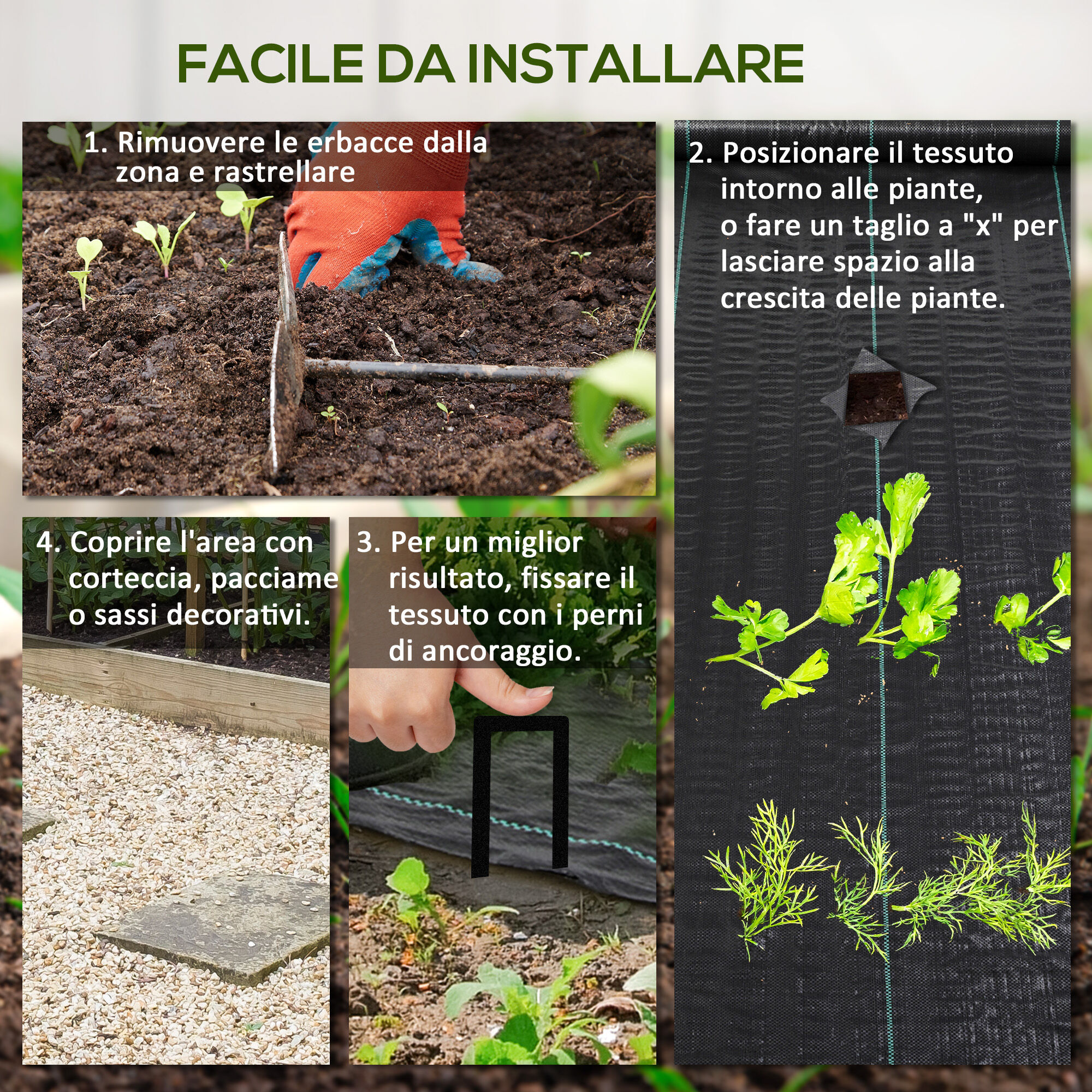 Altro Telo Per Pacciamatura 50x2 M Traspirante E AntI-Uv In Polipropilene Nero