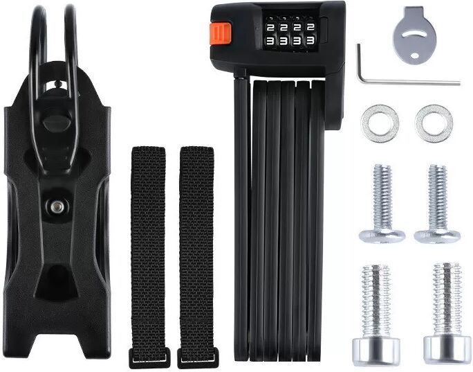 INF Antivol pliante pour vélo avec mot de passe - Noir