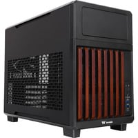TR200 WS Black, Tower-Gehäuse schwarz/holz