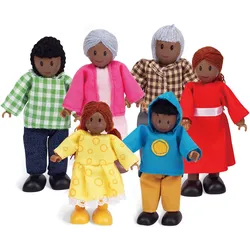 Hape Puppenfamilie dunkle Hautfarbe