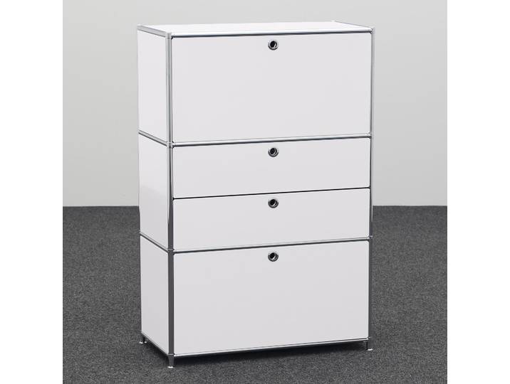 Highboard System4 80.0 x 40.0 cm, Weiss, Neu - Ideal für zeitloses Design
