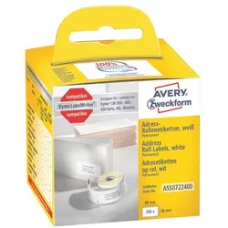 Avery Zweckform Rollenetiketten »ASS0722400« weiß
