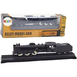 Modelleisenbahn-Wagenlokomotive zum Sammeln, 1:48, Metall, Schwarz