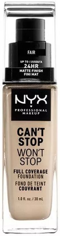 NYX-PROFESSIONAL-MAKEUP - Full Coverage Foundation - Can't Stop Won't Stop, One Size, Fair