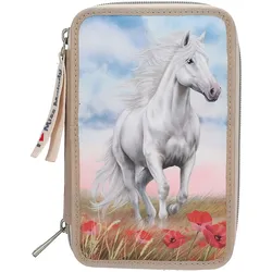 Depesche 3-Fach Federtasche Miss Melody POPPY SAND 26-beige