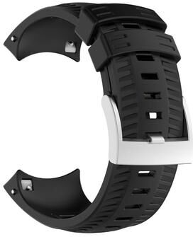 Everyday Crate Suunto 9 Silicone Watch Strap Adjustable Replacement Watch Band For Everyday Comfort black