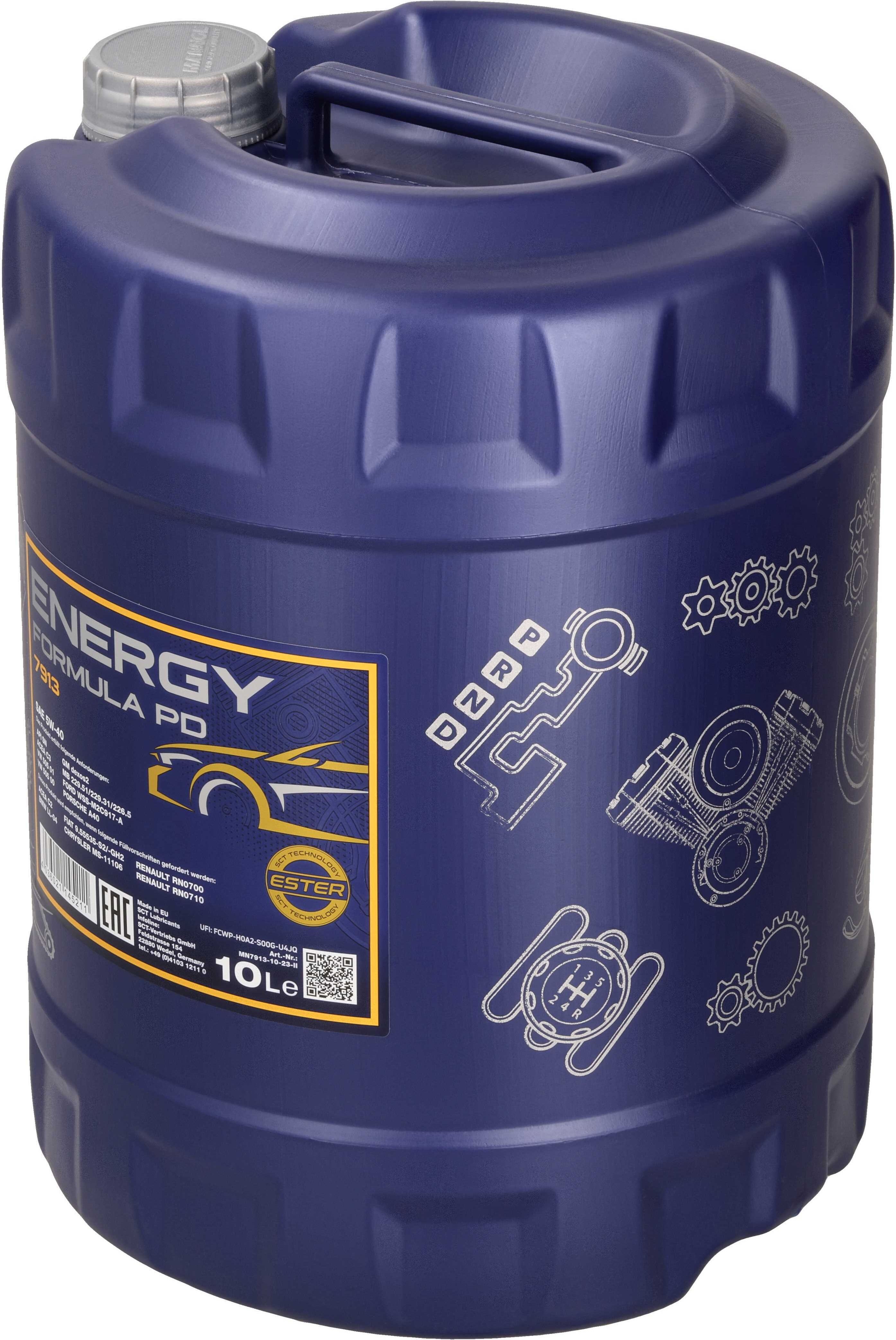 Sct - Mannol Motoröl Mannol Energy Formula Pd 5w-40 [10l] Mn791310 10l