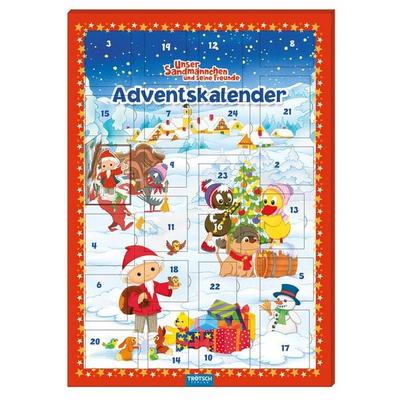 TRÖTSCH - Magnet-Adventskalender 'Unser Sandmännchen' | Weihnachtskalender mit 24 tollen Magnetenten
