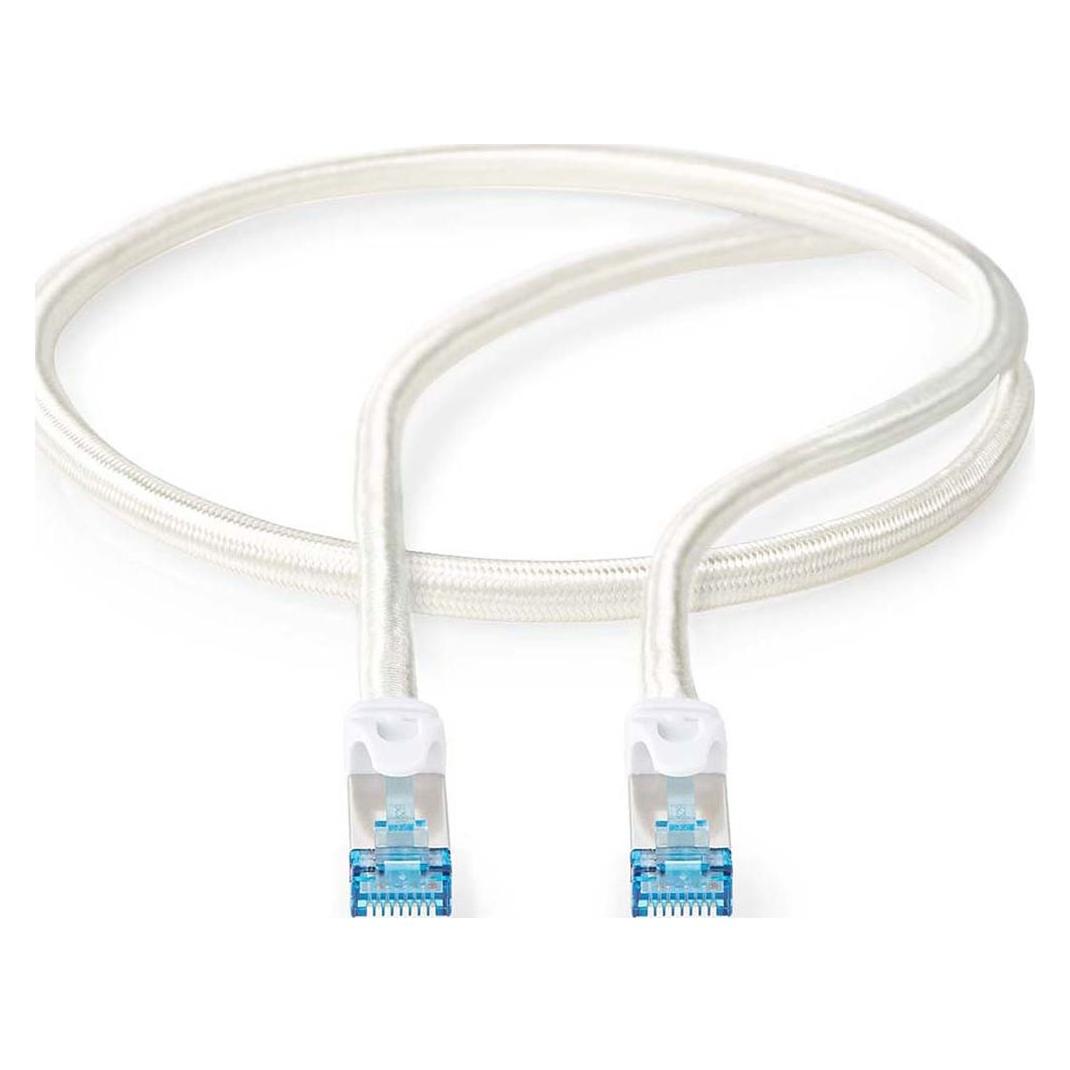 Nedis Cat 6a Kabel S/FTP | RJ45 Stecker | RJ45 Stecker | 2m | Snagless | Rund | Geflochten / PVC | S (S/FTP, CAT6a, 2 m) (CCTB85321AL20)