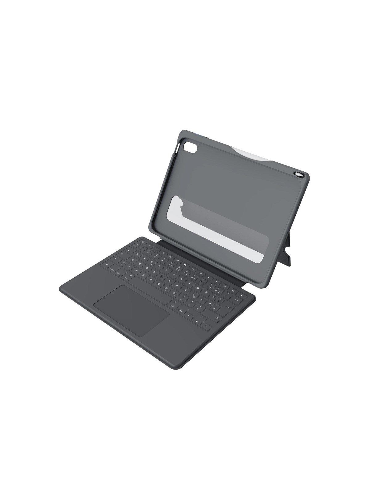 Deqster Touch PLUS - keyboard and folio - Tastatur & Folio-Set - Deutsch - Grau