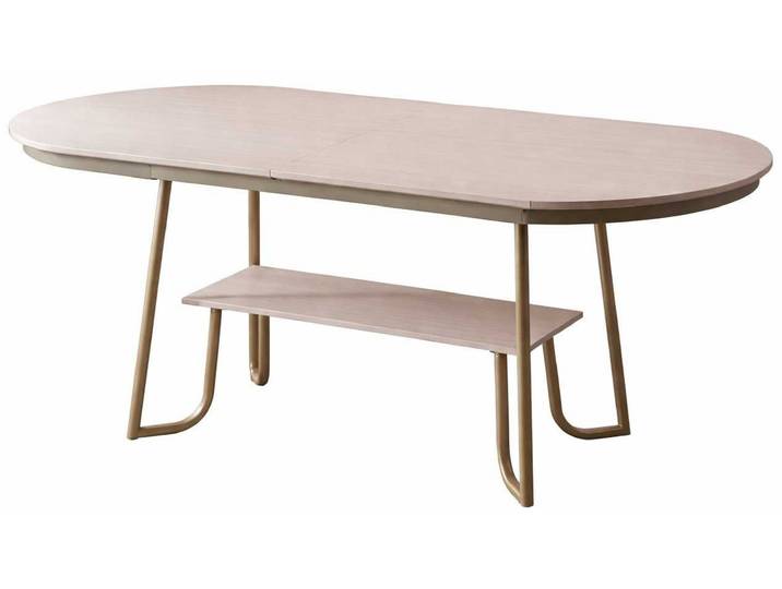 JVmoebel Esstisch Esstisch Stil modern Farbe beige Holz Metall Minimalismus Küche neu