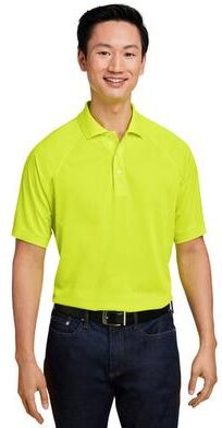 Harriton M208 Men's Charge Snag and Soil Protect Polo Shirt in Safety Yellow size 3XL   Polyester
