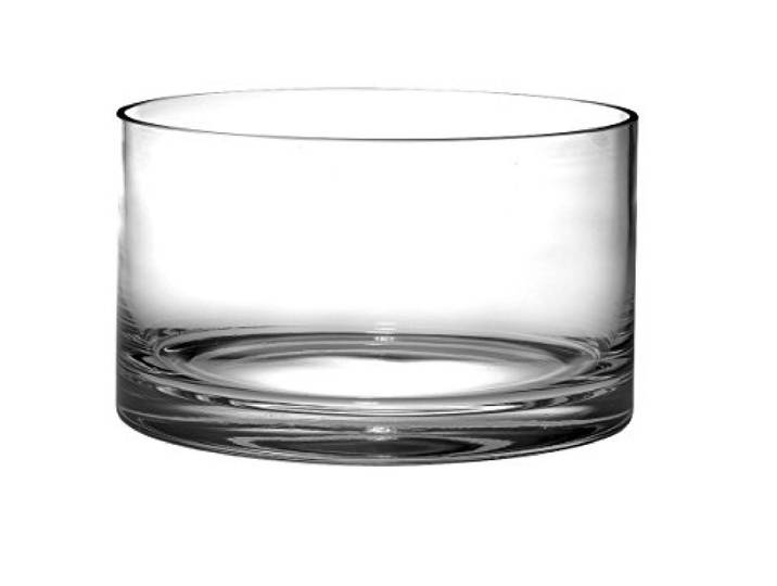 BARSKI – Europäische Qualität Glas – Handarbeit – dick gerade-seitige Salatschüssel – 25,4 cm Durchmesser – großartige Qualität – Made in Europe