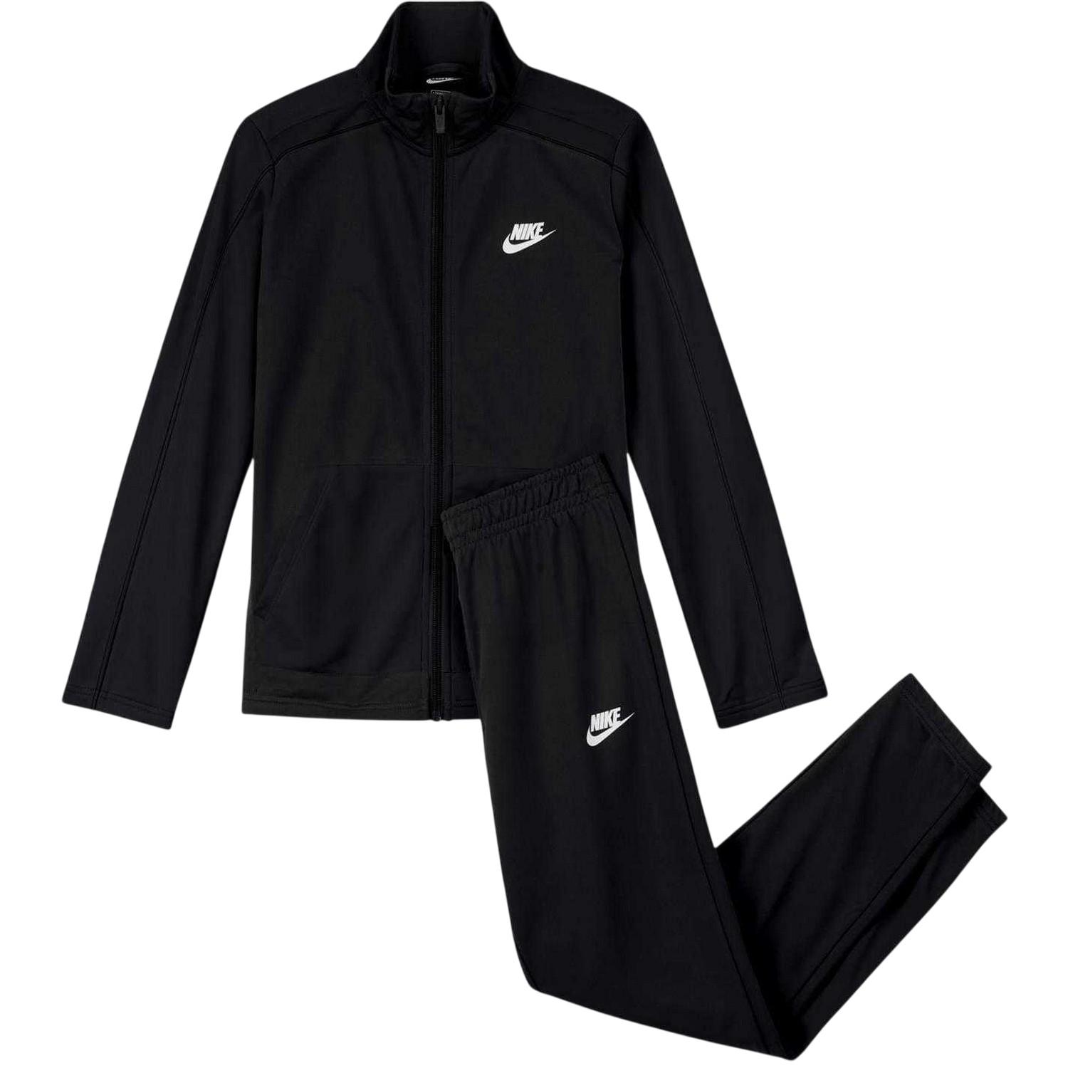 Nike - Trainingsanzug für Kinder, Polyester (Schwarz/Weiß)