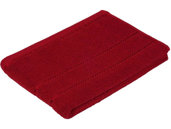 Duschtuch GÖZZE Berlin , rot (bordeaux), B:70cm L:140cm, Frottier, Obermaterial: 100% Baumwolle, Handtücher, Duschtuch