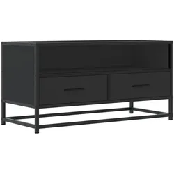 vidaXL TV-Schrank Schwarz 80x34,5x40 cm Holzwerkstoff und Metall