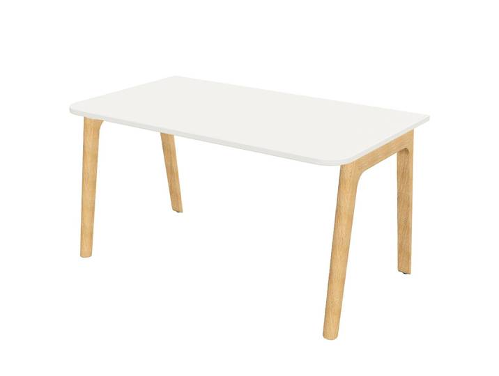 Bureau LEVITATE 140cm Blanc/Blanc/Gris