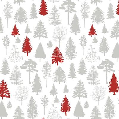 NextWall Winter Forest Christmas Peel and Stick Wallpaper