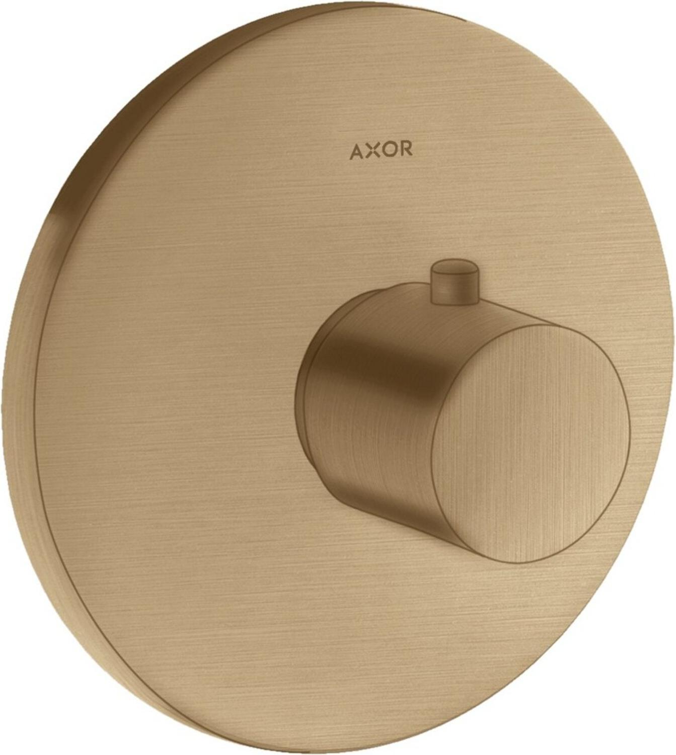hansgrohe Fertigset Axor Uno Highflow UP-Thermostat, brushed bronze