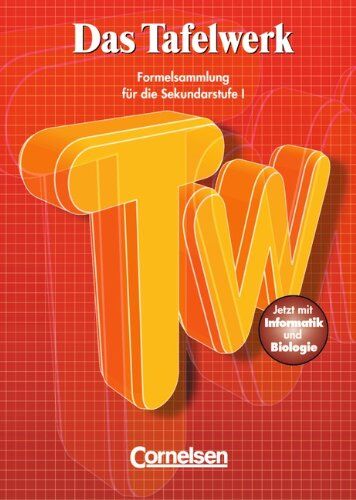 Erbrecht, Prof. Dr. Rüdiger - Das Tafelwerk - Westliche Bundesländer: Schülerbuch: Ein Tabellen- und Formelwerk für den mathematisch-naturwissenschaftlichen Unterricht in der Sekundarstufe I - Preis vom 12.10.2026 11:37:12 h