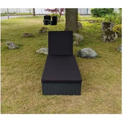 GreenGarden, Liegestuhl, 58456 Premium Rattan Sonnenliege?Mallorca mit Auflage