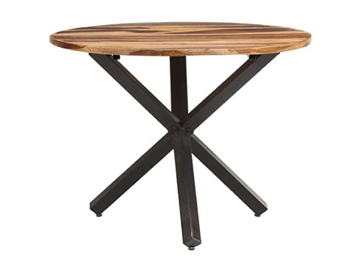 YUTAASU Esstisch 100x100x75 cm Akazienholz Honigfarben Massives Akazienholz, Stabil und Langlebig, Einzigartige Holzmaserung, Für Esszimmer und Küche