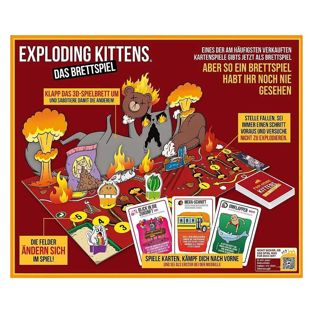 Exploding Kittens Das Brettspiel (Deutsch, 2 - 6 Spieler) (EXKD0057)