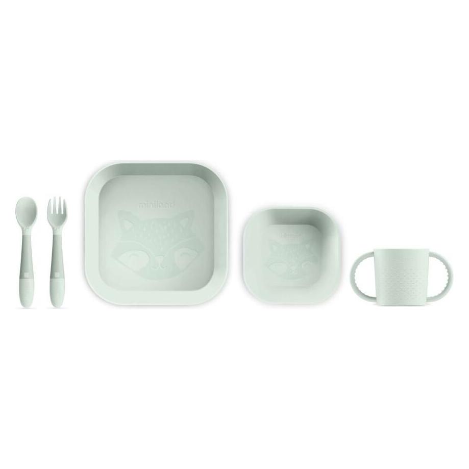 Miniland Meal Set Square Mint (89533ML)