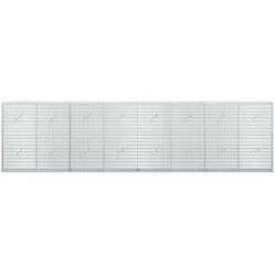 vidaXL, Steinkorb, Gabion mit 3,5 mm Draht und 5x2,5 cm Maschen 400x20x100 cm