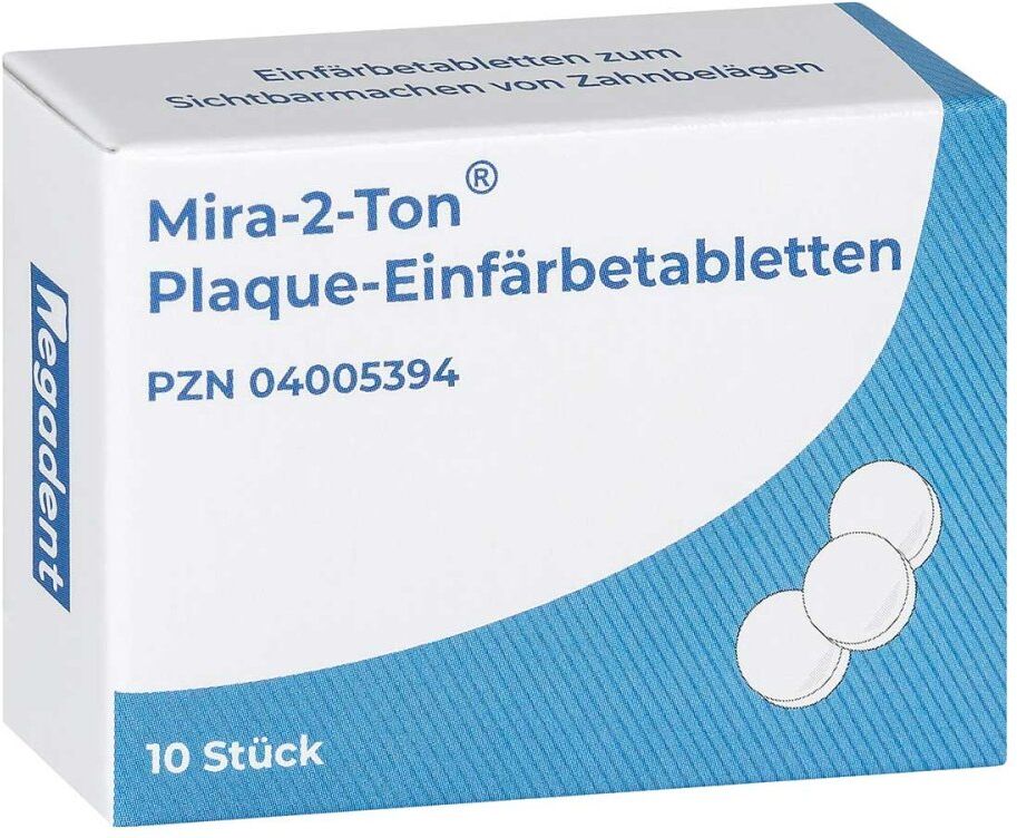 Mira 2 Ton Plaque Einfärbe Tabletten