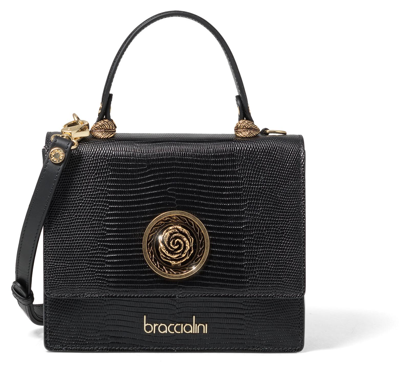 Braccialini Audrey Lyzard Rosa Kleine Tasche - ein Umschlag mit einem einfachen