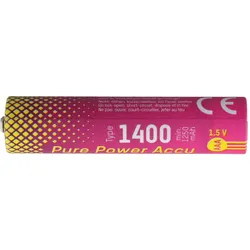 Ansmann Pure Power Micro AAA Akku, Li-Ion, 1,5V, min. 1250mAh, typisch 1400mAh, 4er Blister (4 Stk., AAA, 1250 mAh), Batterien + Akkus