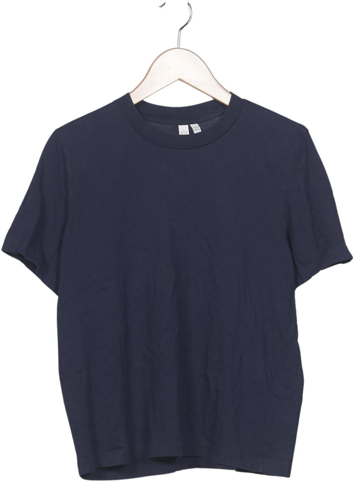 & Other Stories Damen T-Shirt, Marineblau, Gr. M, Baumwolle - Second Hand