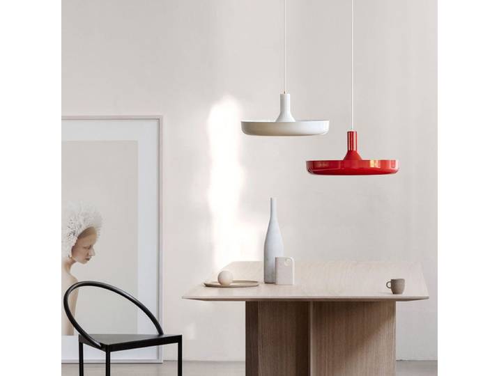 2025 Lynn's LAMP Vintage nordique ovni pendentif lumières pour salle à manger cuisine île décorations pour la maison rouge soucoupe volante pendentif Lig