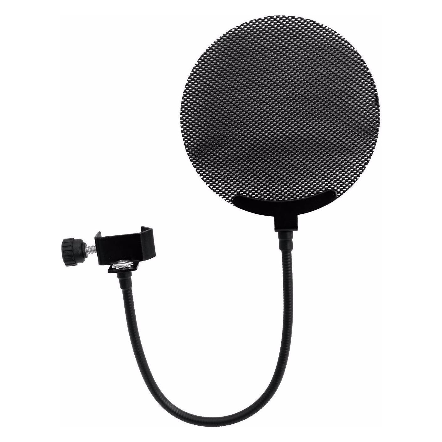 Omnitronic Mikrofon-Popfilter, Metall schwarz (60006250)