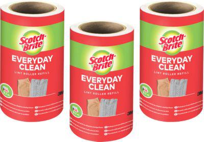 Ersatzrolle für Scotch-Brite™ Fusselroller Everyday Clean, für Kleidung/Möbel, 3 Stück mit jeweils mit 56 Blatt