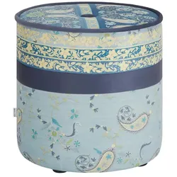 bassetti by SCHRÖNO Pouf  Tinetto ¦ blau ¦ Maße (cm): H: 44  Ø: 43.0